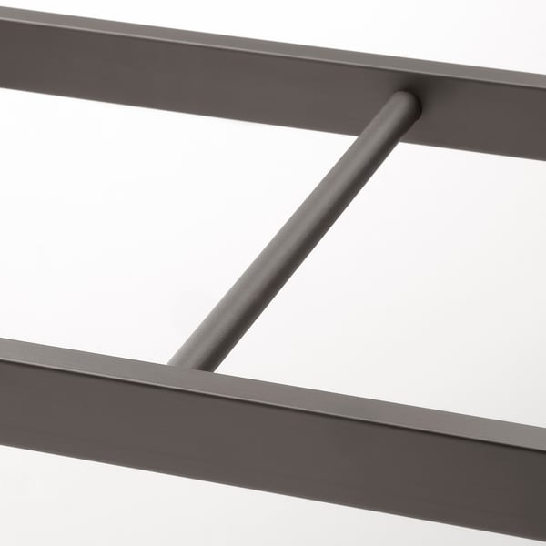 KOMPLEMENT clothes rail, dark grey, 100x35 cm