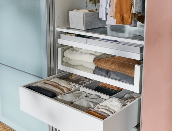 KOMPLEMENT drawer, white, 75x58 cm
