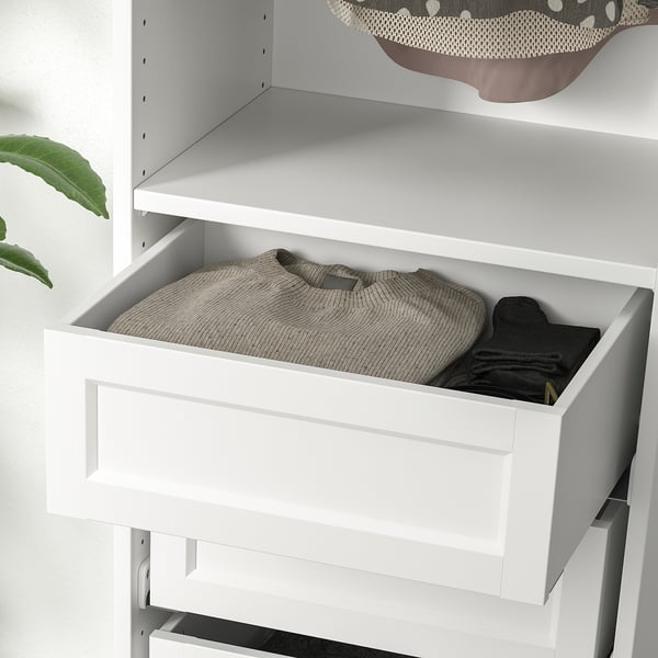 KOMPLEMENT - KOMPLEMENT Drawer with framed front, white, 50x35 cm
