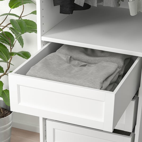 KOMPLEMENT drawer with framed front, white, 50x58 cm
