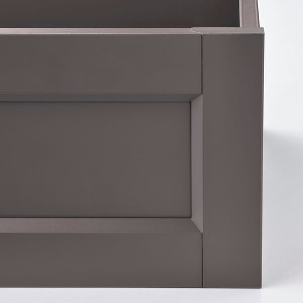 KOMPLEMENT - KOMPLEMENT Drawer with framed front, dark grey, 50x58 cm