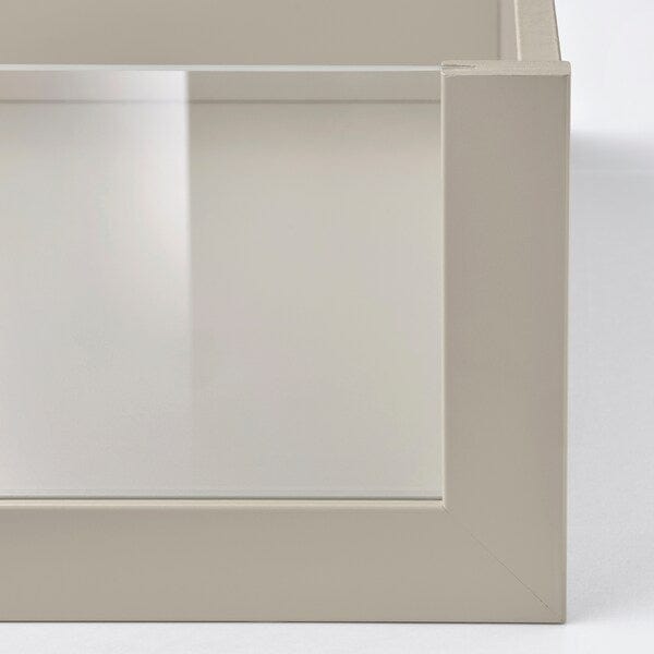 Ikea KOMPLEMENT - Drawer with glass front, grey-beige, 75x58 cm