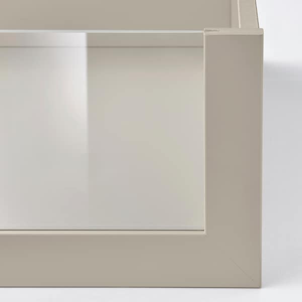 Ikea KOMPLEMENT - Drawer with glass front, grey-beige, 100x58 cm
