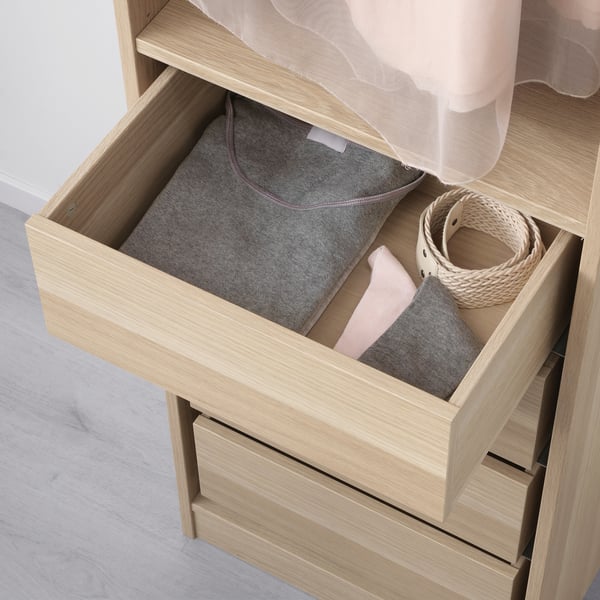 KOMPLEMENT drawer, white stained oak effect, 50x35 cm