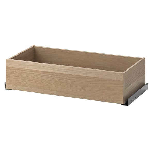 KOMPLEMENT drawer, white stained oak effect, 75x35 cm