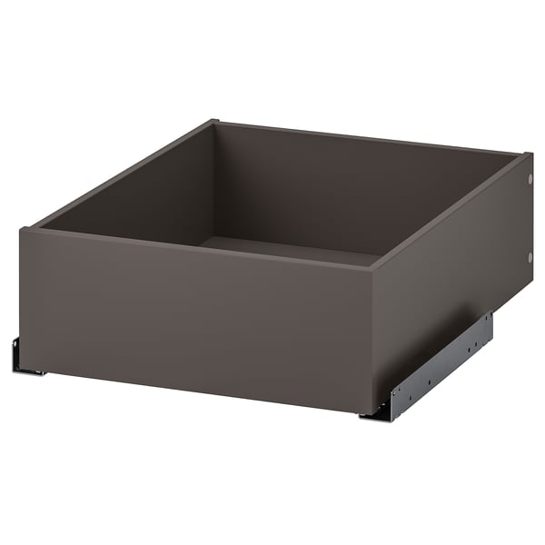 KOMPLEMENT drawer, dark grey, 50x58 cm