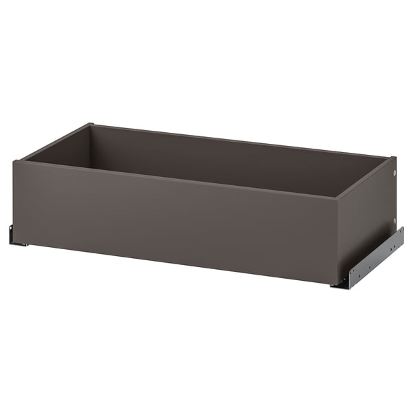 KOMPLEMENT drawer, dark grey, 75x35 cm