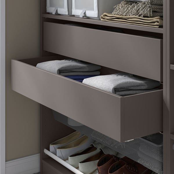 KOMPLEMENT - KOMPLEMENT Drawer, dark grey, 100x35 cm