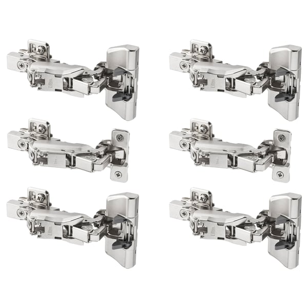 KOMPLEMENT soft closing hinge f corner section, 12x7 cm, 6 pack