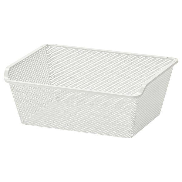 KOMPLEMENT mesh basket, white, 50x35 cm