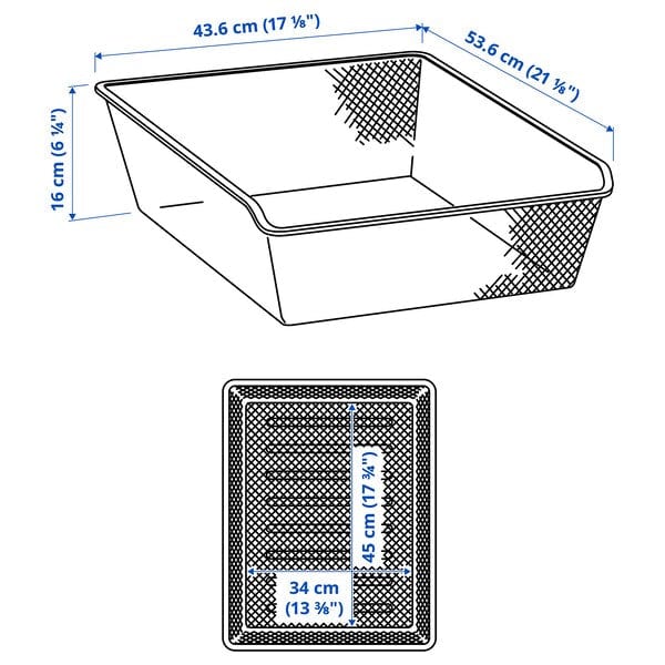 Ikea KOMPLEMENT - Mesh basket, white, 50x58 cm