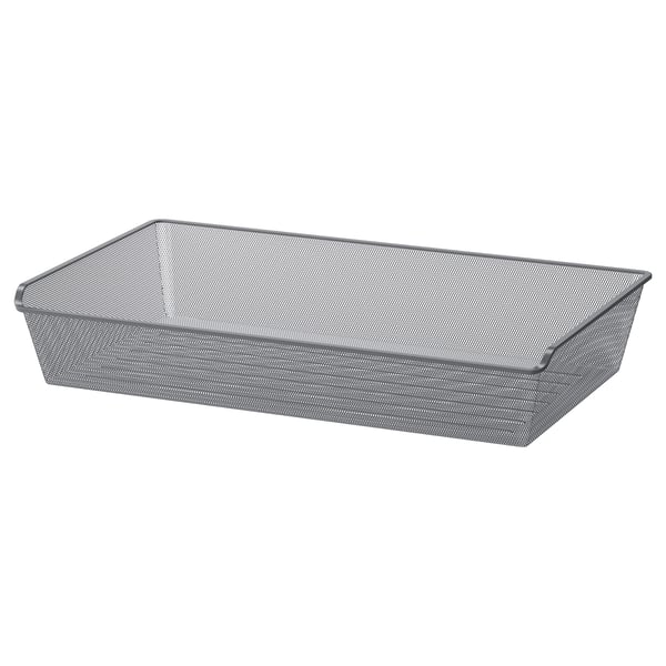 KOMPLEMENT mesh basket, dark grey, 100x58 cm