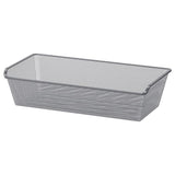 KOMPLEMENT mesh basket, dark grey, 75x35 cm