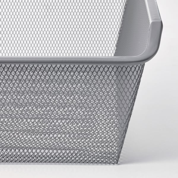 KOMPLEMENT - Mesh basket, dark gray, 75x35 cm