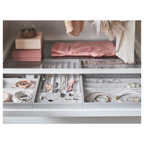 Ikea KOMPLEMENT - Insert with compartments, light grey, 40x53x5 cm