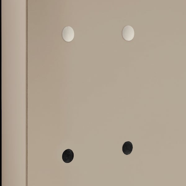 KOMPLEMENT cover cap, grey-beige, 100 pack, 100 pack
