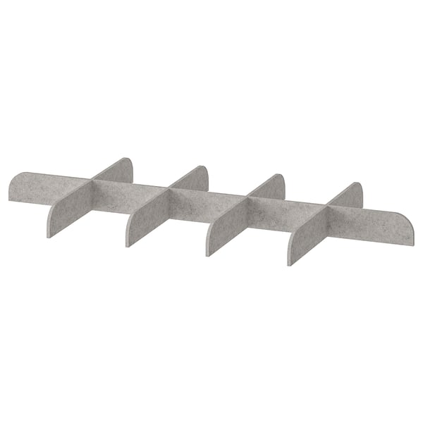 KOMPLEMENT divider for pull-out tray, light grey, 75x35 cm