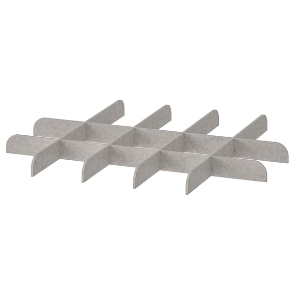 KOMPLEMENT divider for pull-out tray, light grey, 75x58 cm