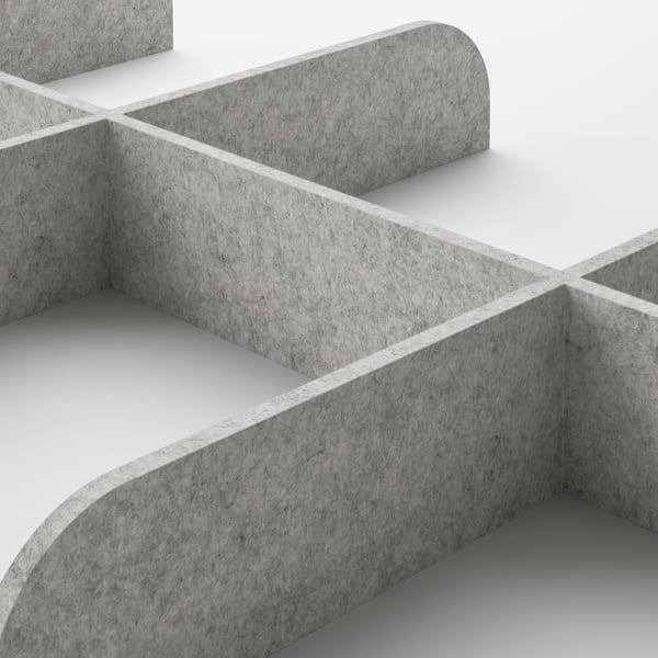 KOMPLEMENT - KOMPLEMENT Divider for pull-out tray, light grey, 100x35 cm