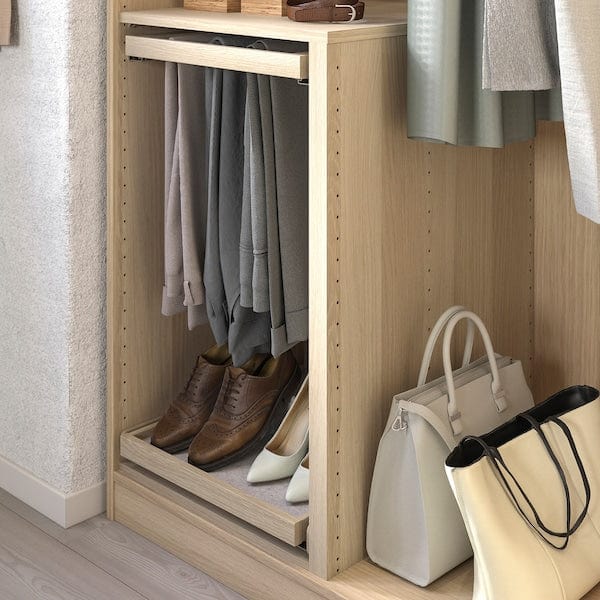 Ikea KOMPLEMENT - Divider for frames, white stained oak effect, 75-100x58 cm