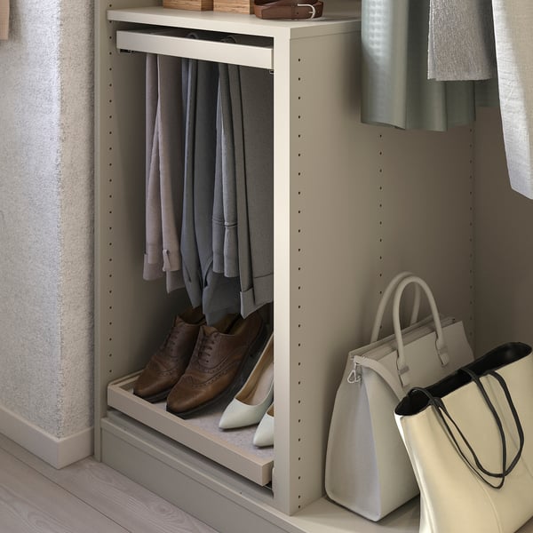 KOMPLEMENT divider for frames, grey-beige, 75-100x58 cm
