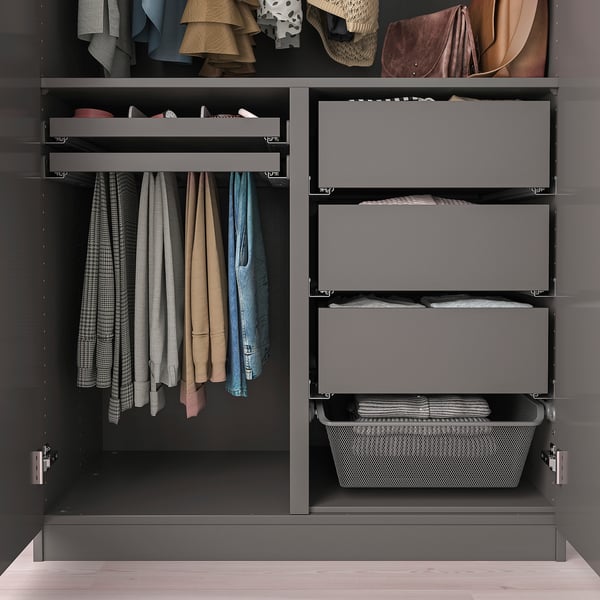 KOMPLEMENT divider for frames, dark grey, 100x58 cm