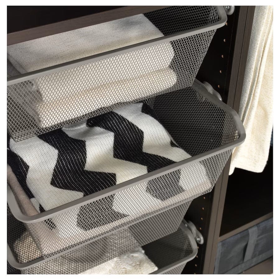 Ikea KOMPLEMENT Mesh basket, dark grey, 50x35 cm