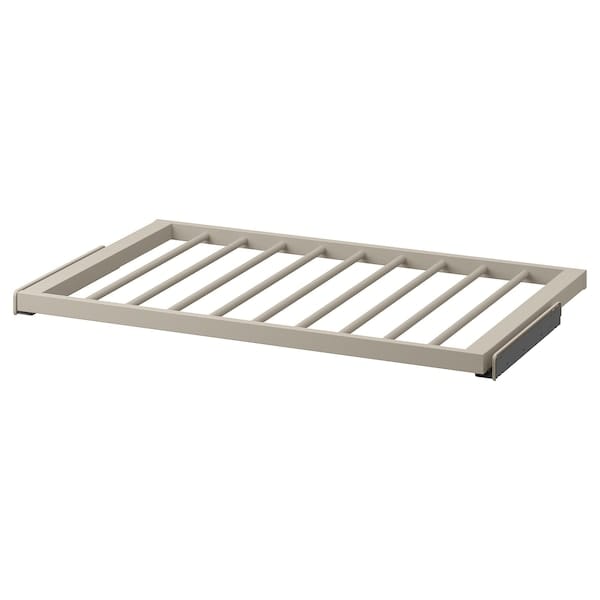 Ikea KOMPLEMENT - Pull-out trouser hanger, grey-beige, 100x58 cm