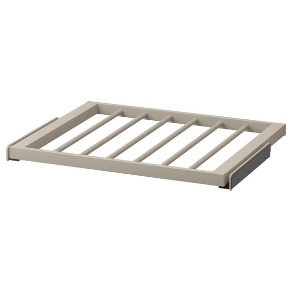 KOMPLEMENT pull-out trouser hanger, grey-beige, 75x58 cm