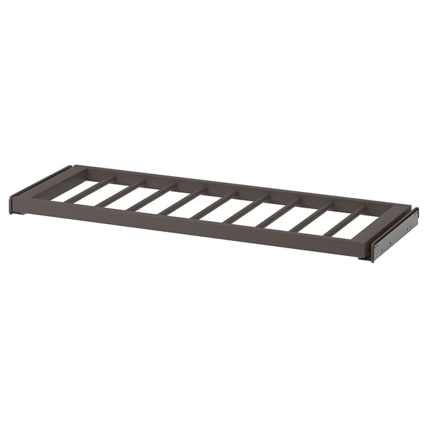KOMPLEMENT pull-out trouser hanger, dark grey, 100x35 cm