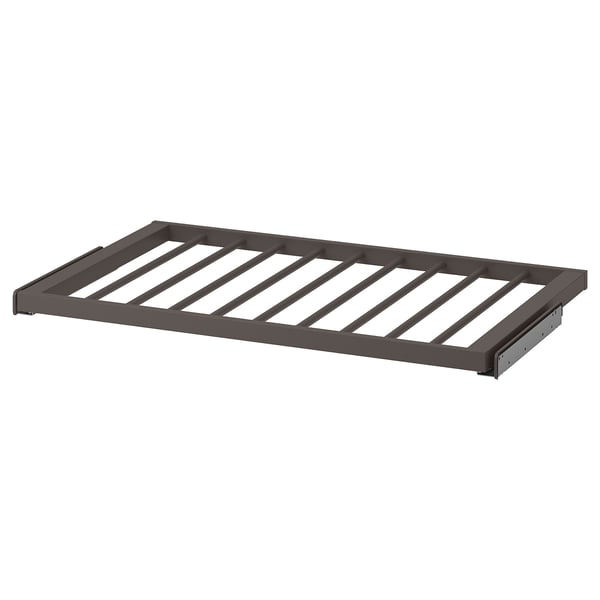 KOMPLEMENT pull-out trouser hanger, dark grey, 100x58 cm