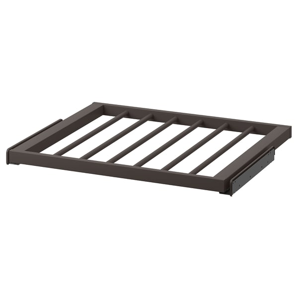 KOMPLEMENT pull-out trouser hanger, dark grey, 75x58 cm