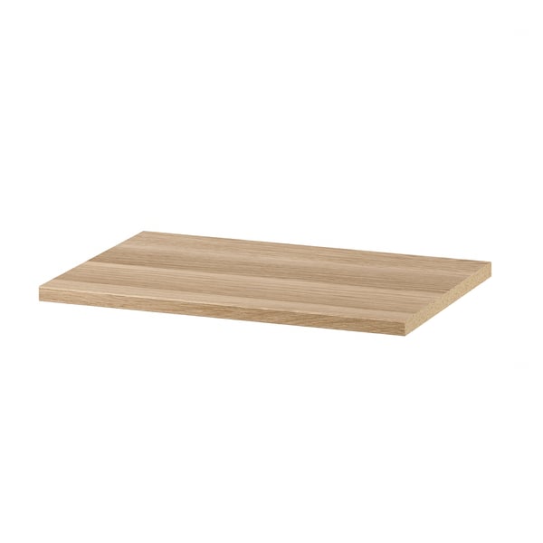 KOMPLEMENT shelf, white stained oak effect, 50x35 cm
