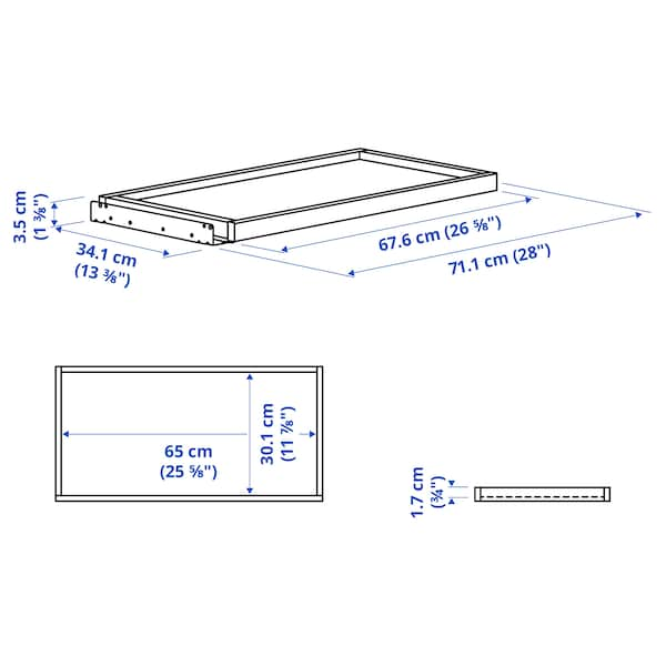 Ikea KOMPLEMENT - Pull-out tray, white, 75x35 cm