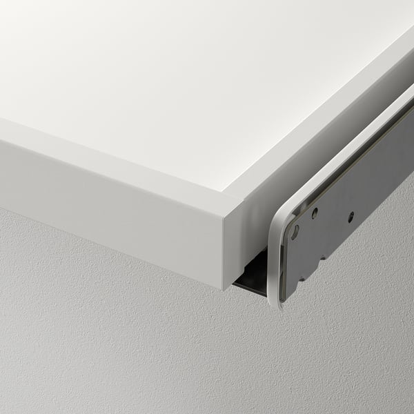 KOMPLEMENT pull-out tray with divider, white/light grey, 50x35 cm