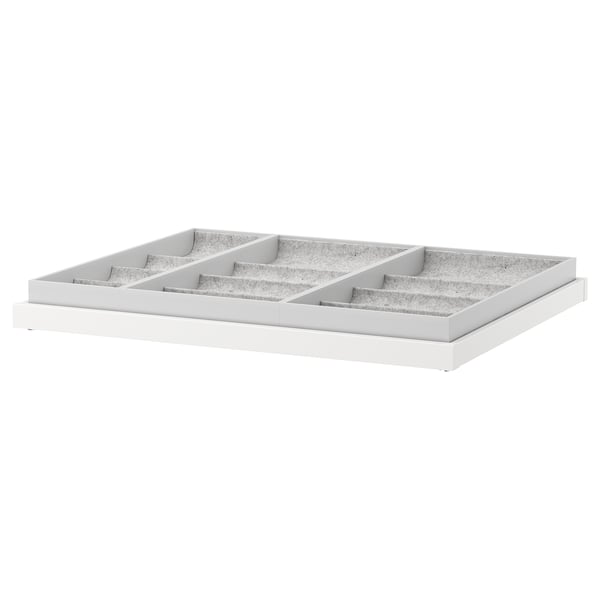 KOMPLEMENT - KOMPLEMENT Pull-out tray with insert, white, 75x58 cm