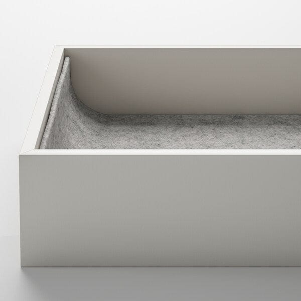 Ikea KOMPLEMENT - Pull-out tray with insert, white stained oak effect, 100x58 cm