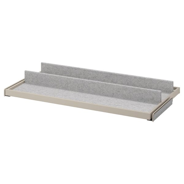 Ikea KOMPLEMENT - Pull-out tray with shoe insert, grey-beige/light grey, 100x58 cm