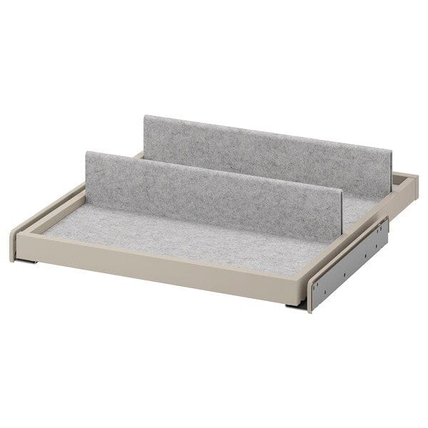 Ikea KOMPLEMENT - Pull-out tray with shoe insert, grey-beige/light grey, 50x58 cm