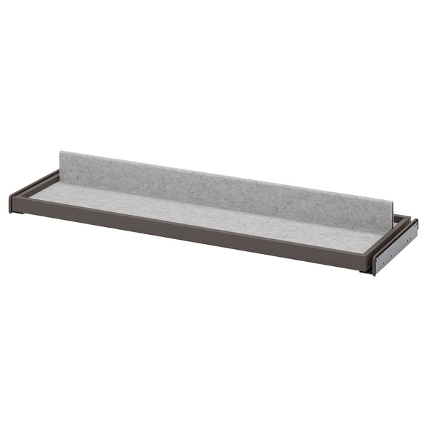 KOMPLEMENT pull-out tray with shoe insert, dark grey/light grey, 100x35 cm