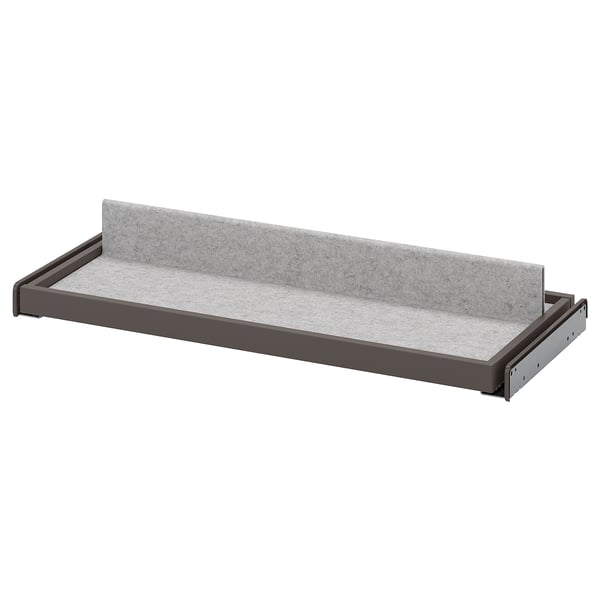 KOMPLEMENT pull-out tray with shoe insert, dark grey/light grey, 75x35 cm