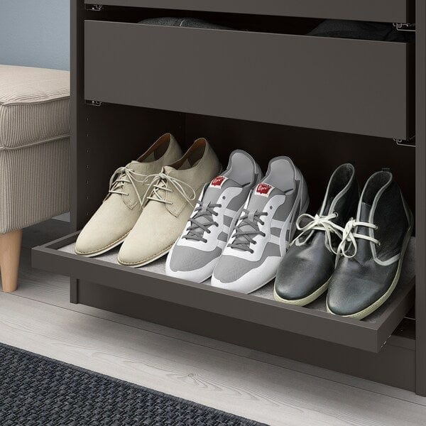 Ikea KOMPLEMENT - Pull-out tray with shoe insert, dark grey/light grey, 75x35 cm