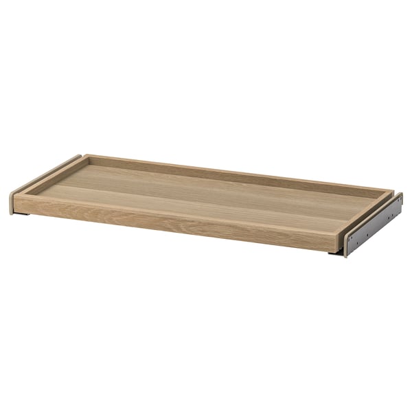 KOMPLEMENT pull-out tray, white stained oak effect, 75x35 cm