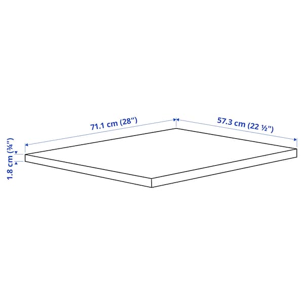 Ikea KOMPLEMENT - Shelf, grey-beige, 75x58 cm