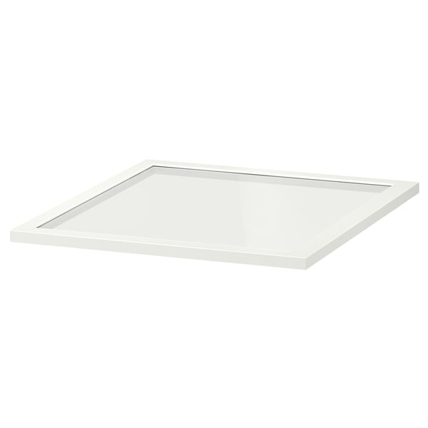 KOMPLEMENT glass shelf, white, 50x58 cm