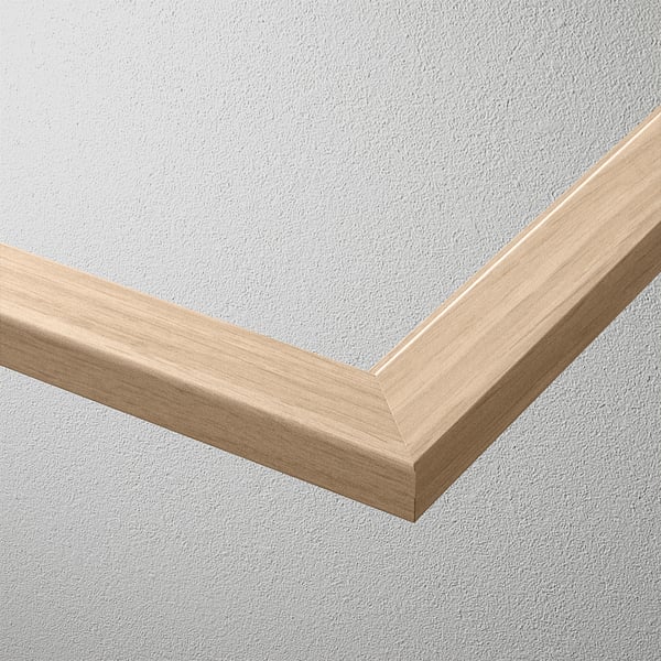 KOMPLEMENT glass shelf, white stained oak effect, 50x58 cm