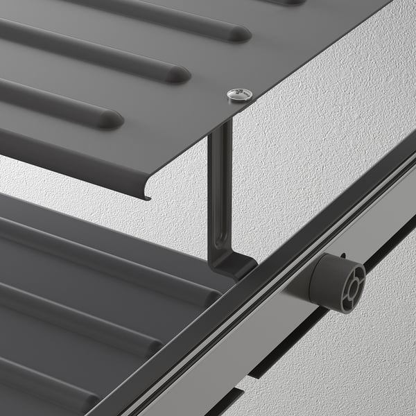 KOMPLEMENT pull-out shoe shelf, dark grey, 75x58 cm