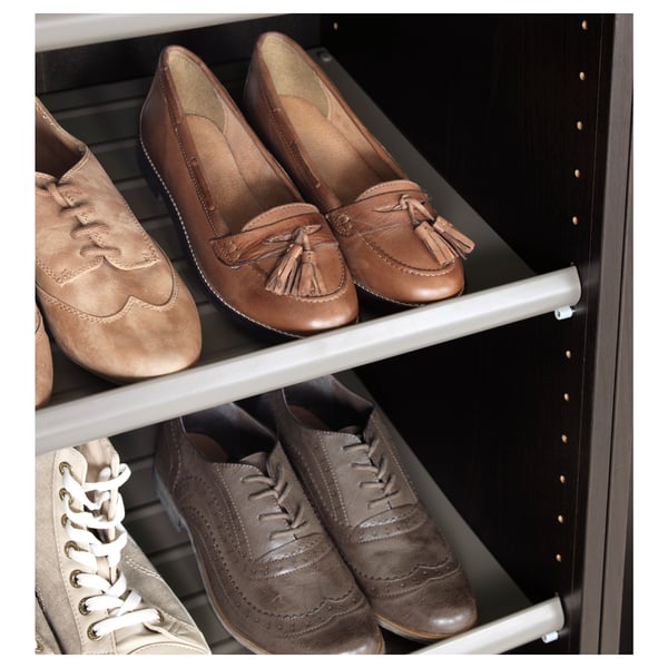 KOMPLEMENT shoe shelf, dark grey, 100x35 cm