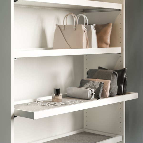 KOMPLEMENT drawer mat, light grey, 90x30 cm