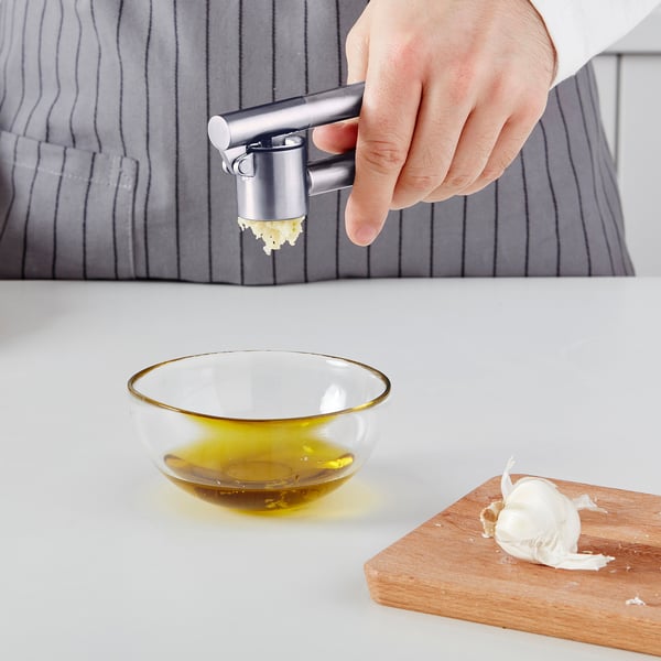 KONCIS garlic press, stainless steel